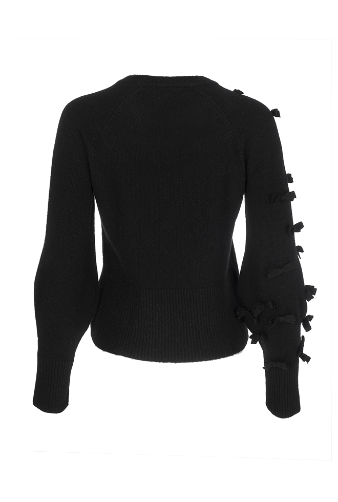 Bow Sweater Black