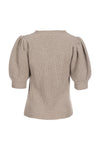 V Neck Cleo Sweater - Fawn