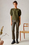 Cable Cleo Sweater - Loden