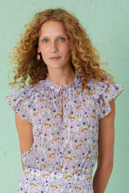 Butterfly Blouse - Lilac Paisley
