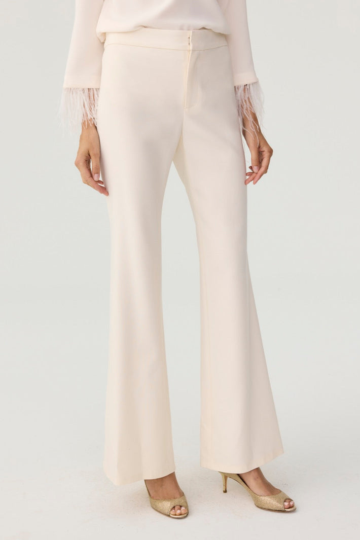 Charlie Pant in Ivory Bi Stretch
