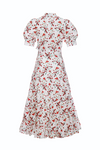 Palma Dress - Red Watercolor Floral