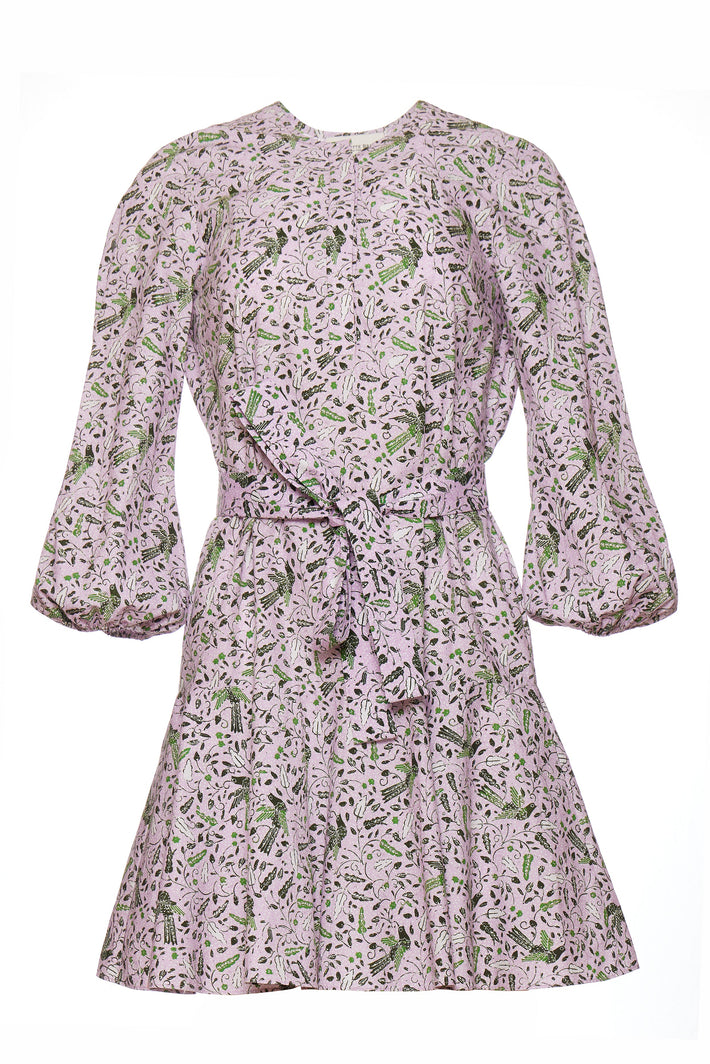 Barcelona Dress - Lilac Aztec Batik