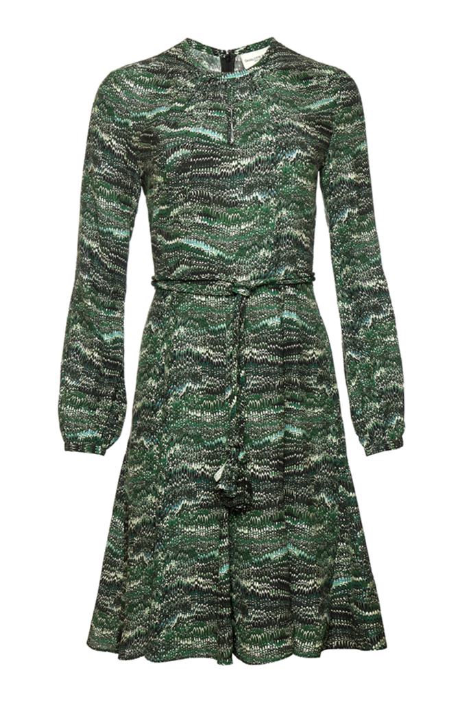 Petal Dress -  Green Feathering
