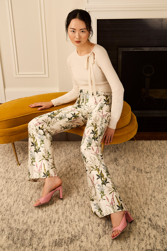 Perry Pant - White Millefleur