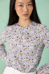 Ginger Blouse - Lilac Paisley