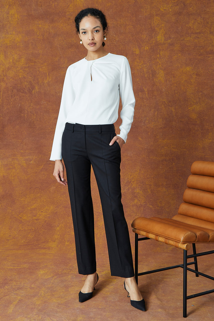 Audrey Pant - Charcoal Suiting
