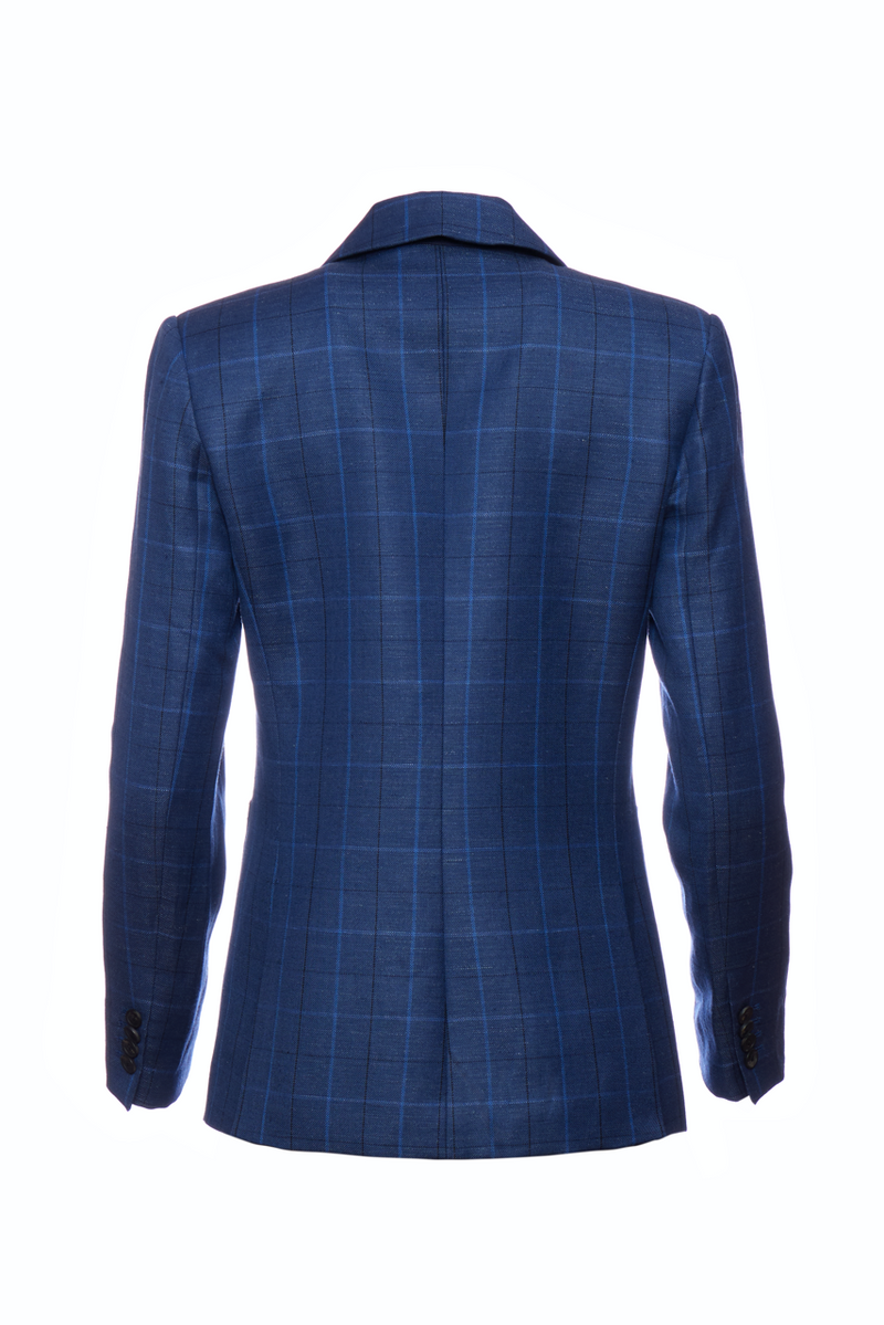 Woodstock Blazer - Navy Plaid