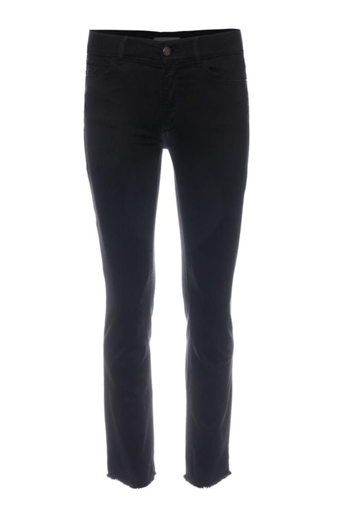Mara Straight Leg Ankle Jean - Black Peached Raw