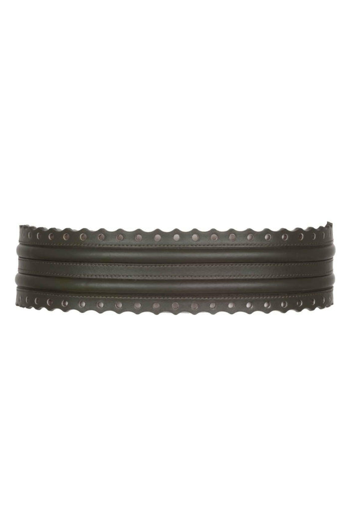 Fretwork Belt - Olive