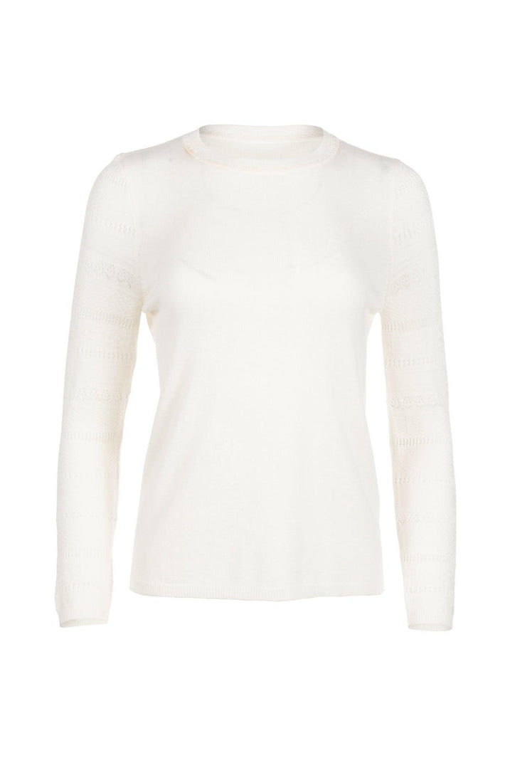 Pointelle Sweater - Cloud