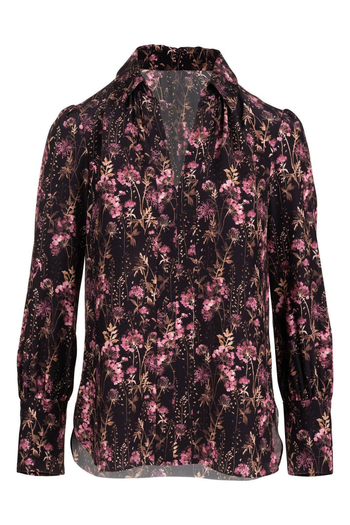 Laurel Blouse Ruby Hydrangea