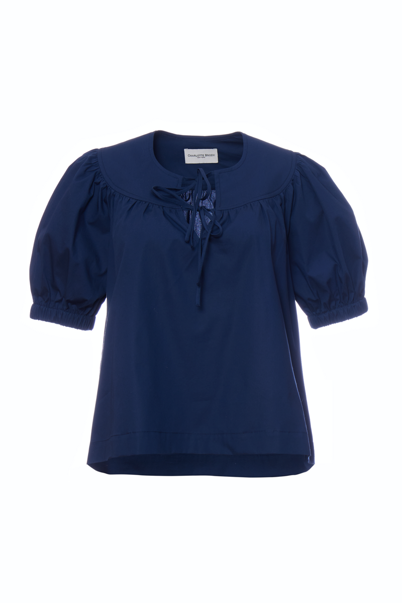 Belle Blouse - Navy