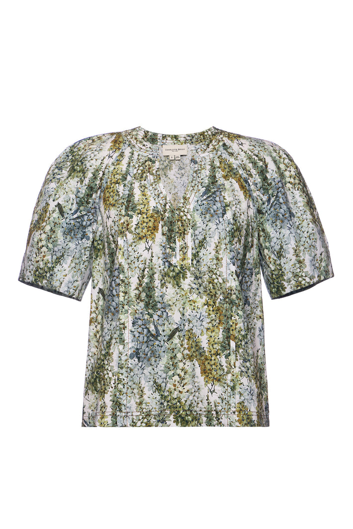 Arbor Blouse - Blue Wisteria Poplin