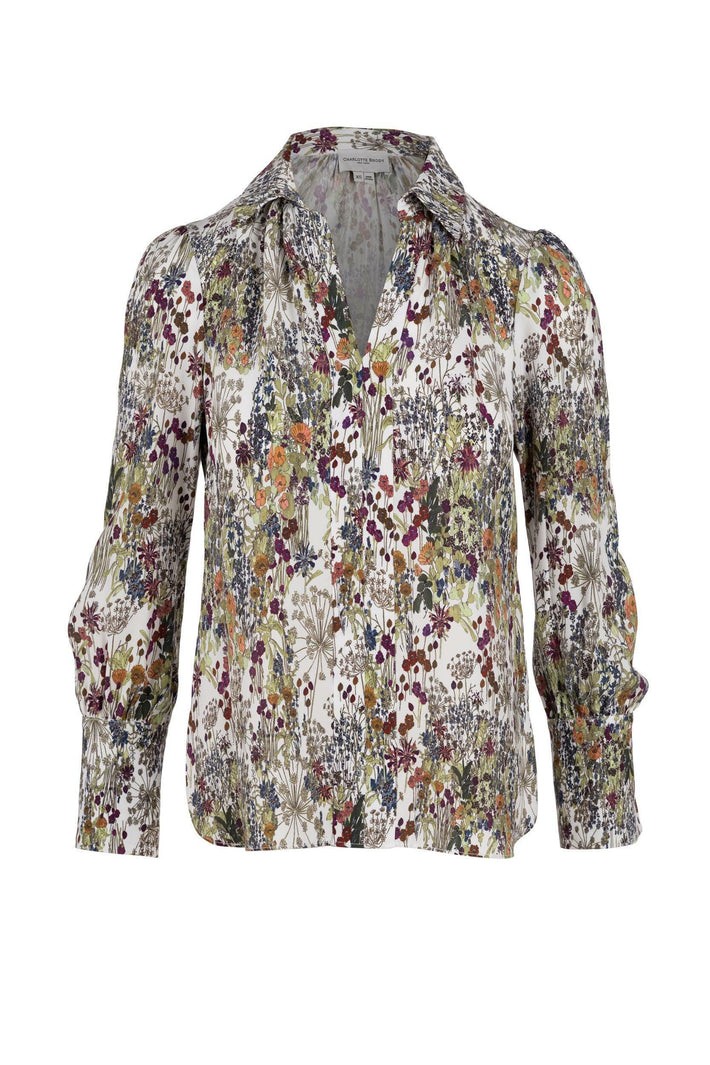Laurel Blouse White English Garden