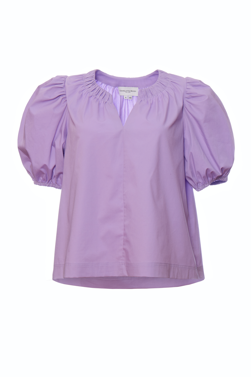 Puff Blouse - Lilac