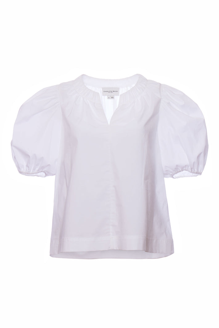 Puff Blouse - White