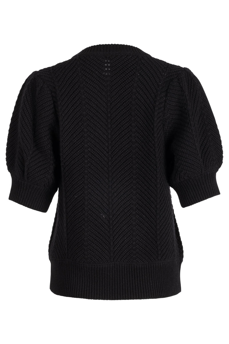 Chevron Cleo Sweater - Black