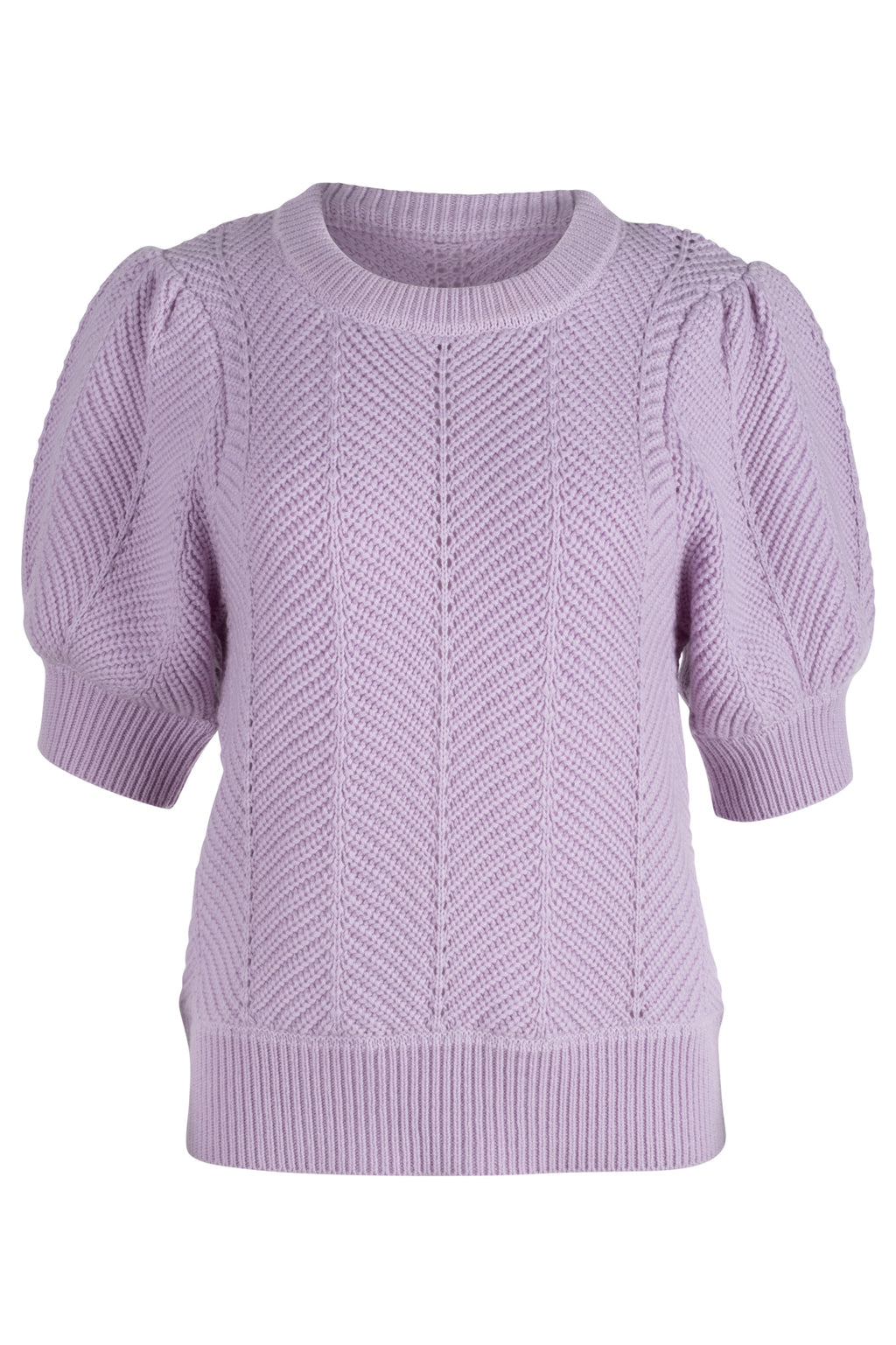 Chevron Cleo Sweater - Lavender