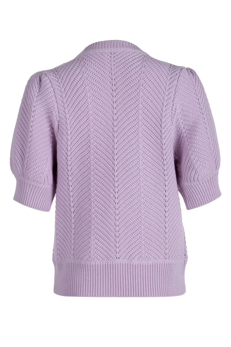 Chevron Cleo Sweater - Lavender