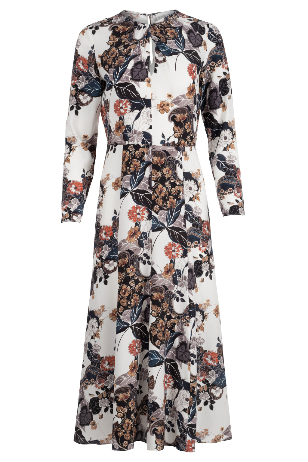 Ginger Dress - Ivory Persian Paisley