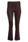 Suede Kick Flare Pant - Chocolate