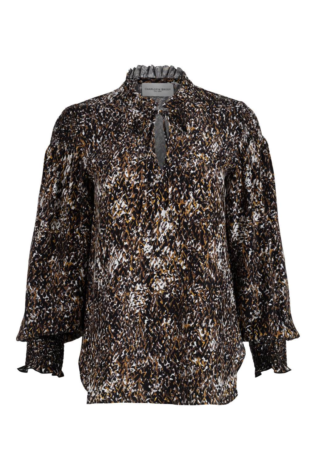 Saffron Blouse - Black Serengeti