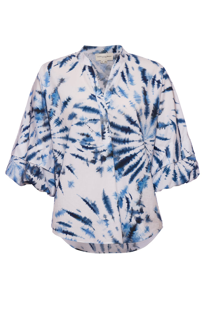 Bogart Blouse Blue Tie Dye