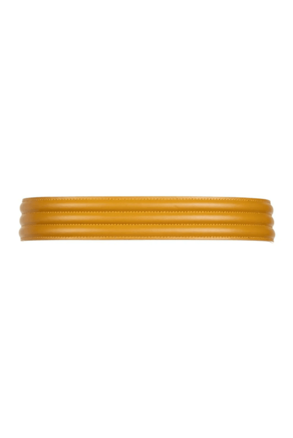 Banded Belt - Mustard Leather