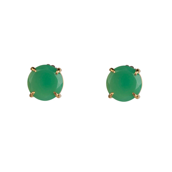 Green Onyx Stud Earring