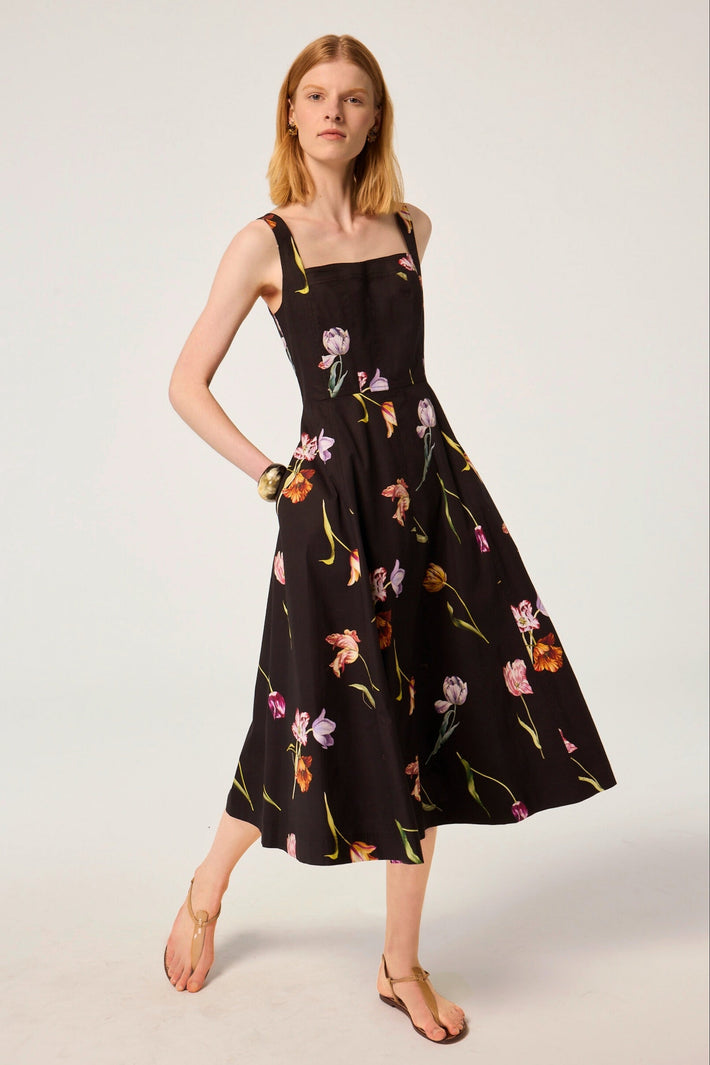 Allegra Dress - Black Tulip