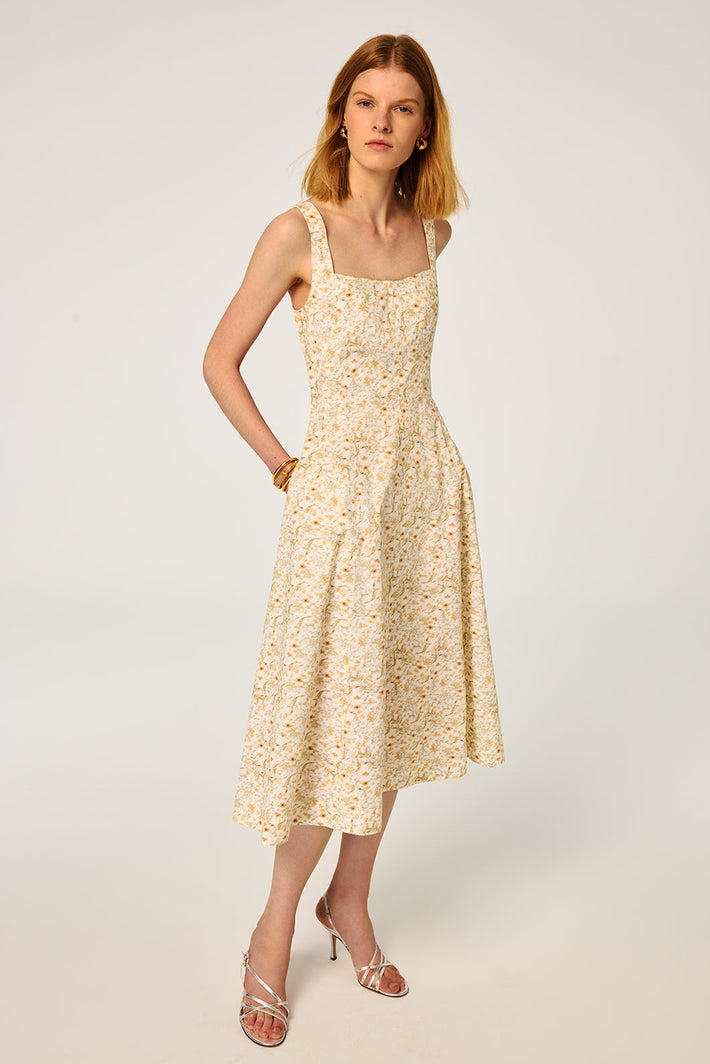 Allegra Dress - Yellow Anemone