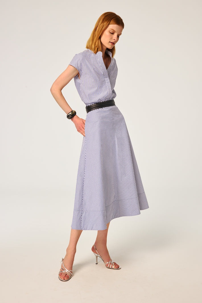 Antibes Blouse - Blue Stripe