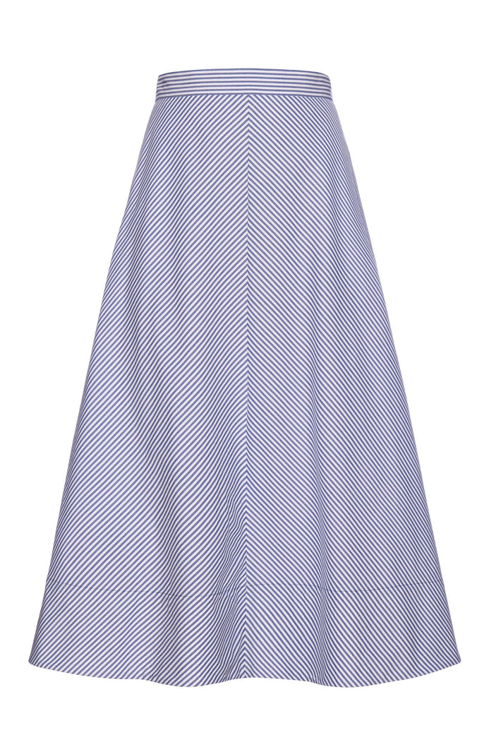 Antibes Skirt - Blue Stripe
