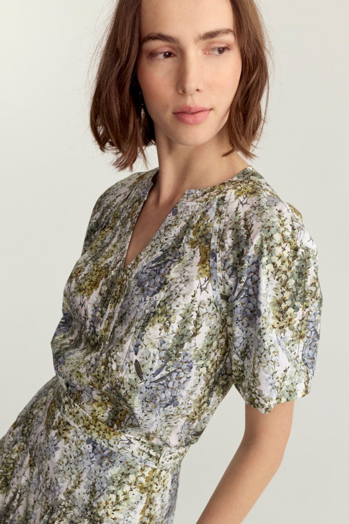 Arbor Blouse - Blue Wisteria Poplin
