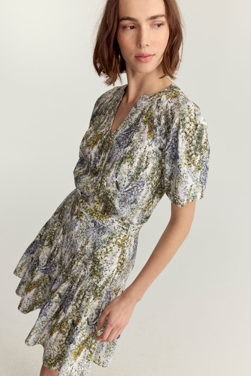 Riviera Skirt Blue Wisteria Poplin