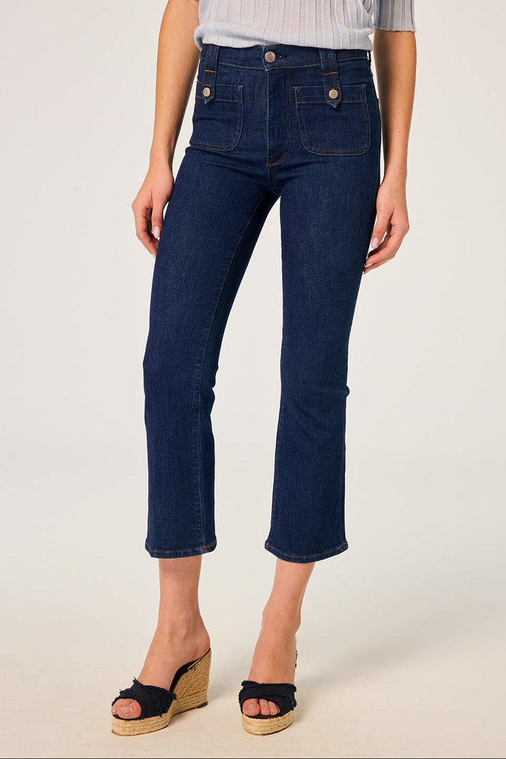 Bridget Boot Crop Jean - Deep Sapphire
