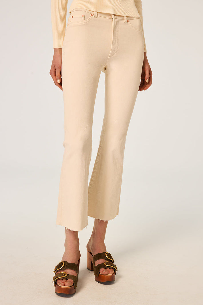 Bridget Boot Crop Jean - Flax
