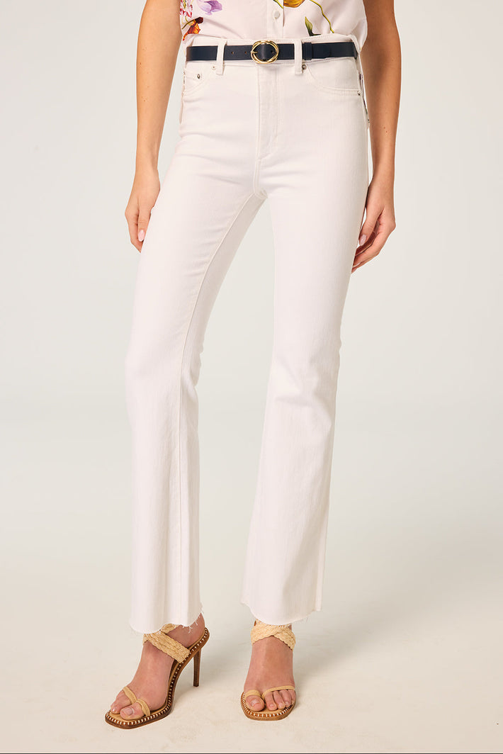 Bridget Boot High Rise Jean - White