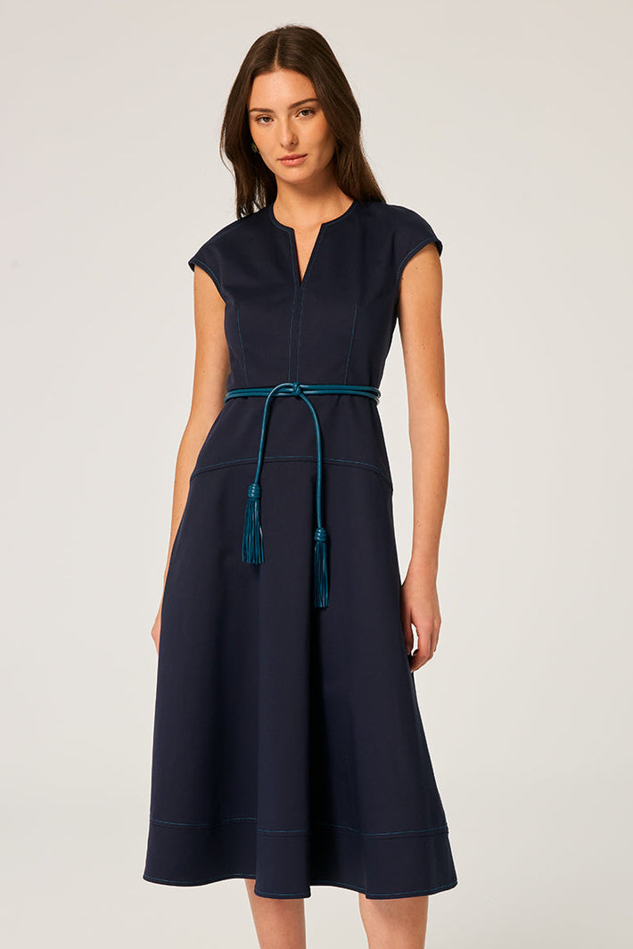 Celeste Dress - Navy