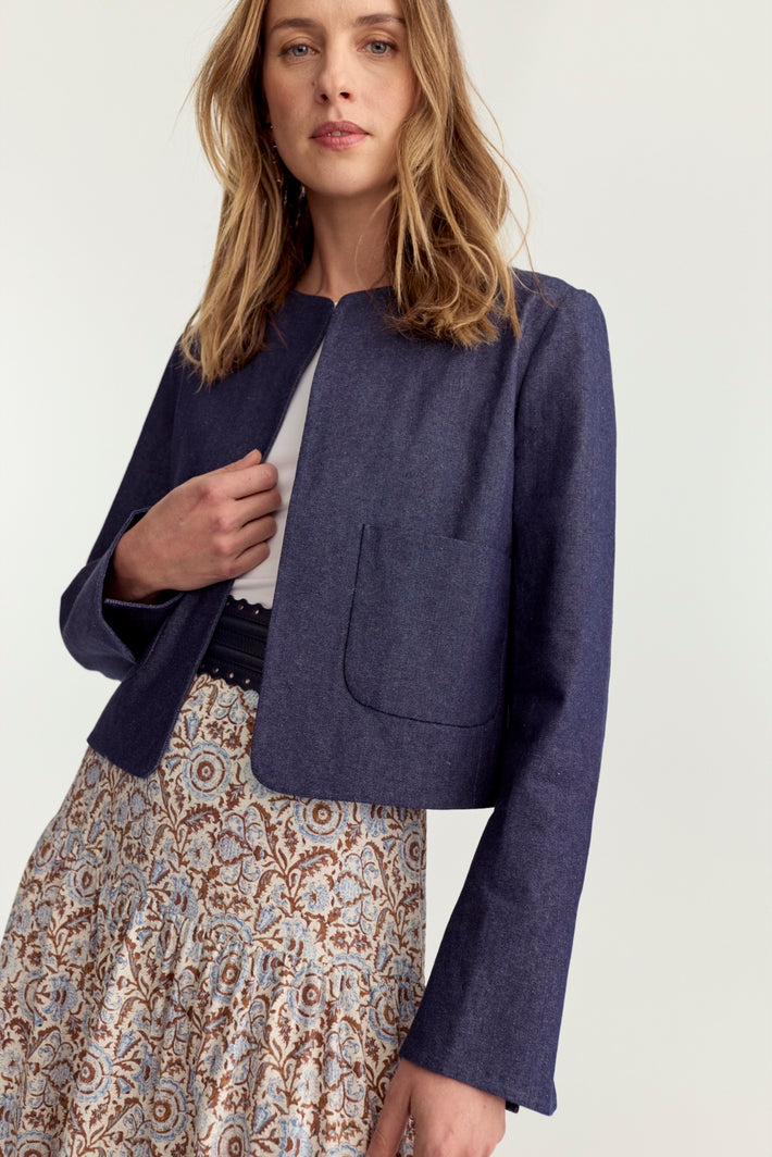 Crescent Blazer Denim
