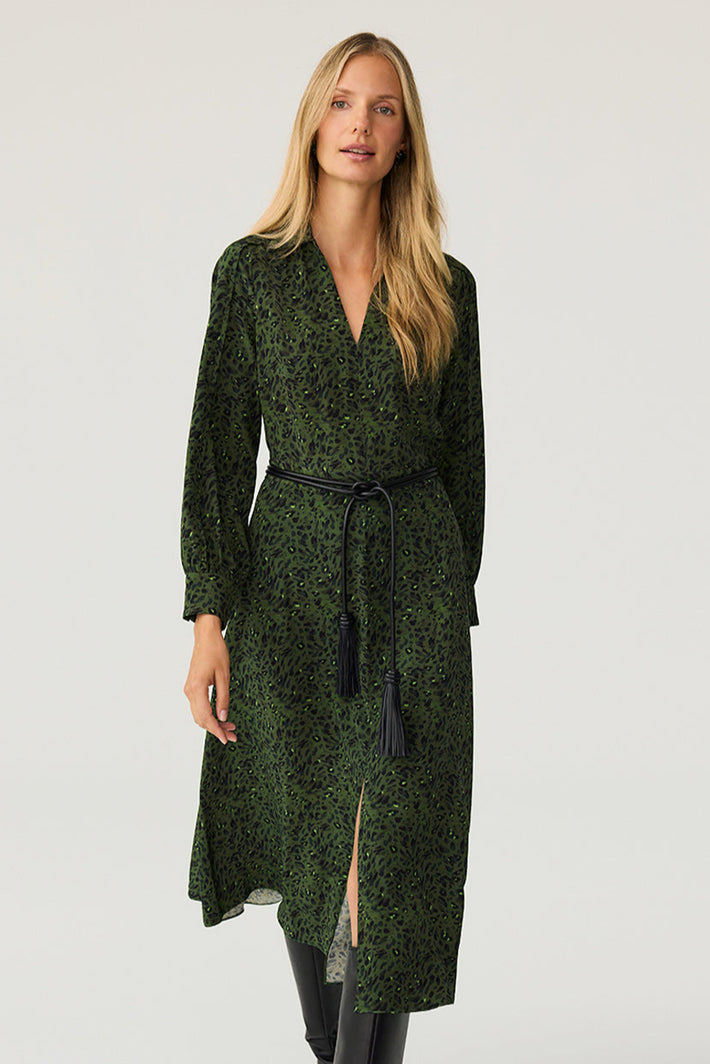 Cypress Dress - Green Animal