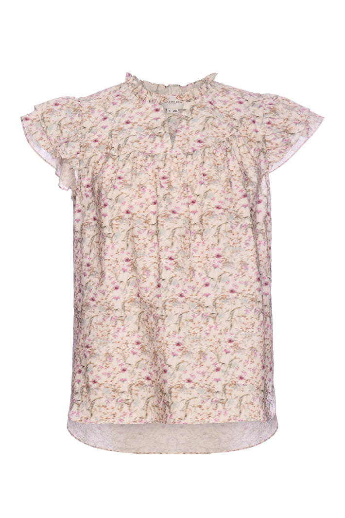Dragonfly Blouse - Rose Anemone