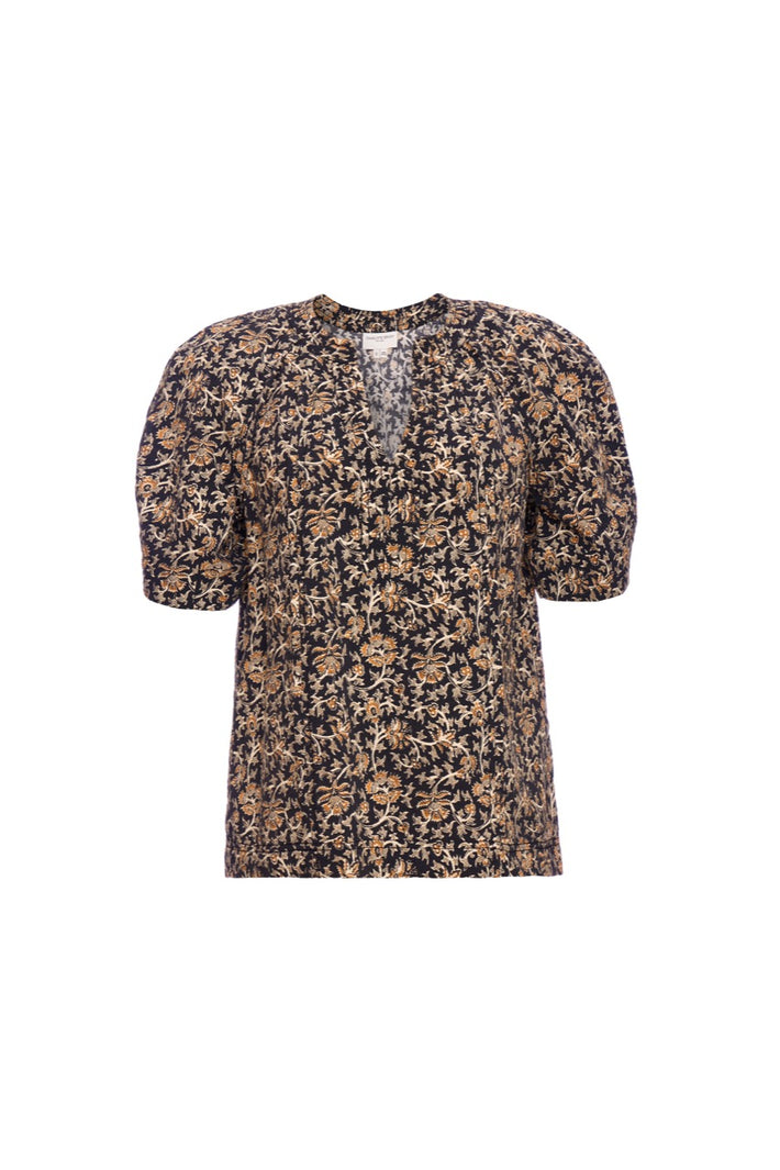 Arbor Blouse - Amber Vine Sand Wash Silk