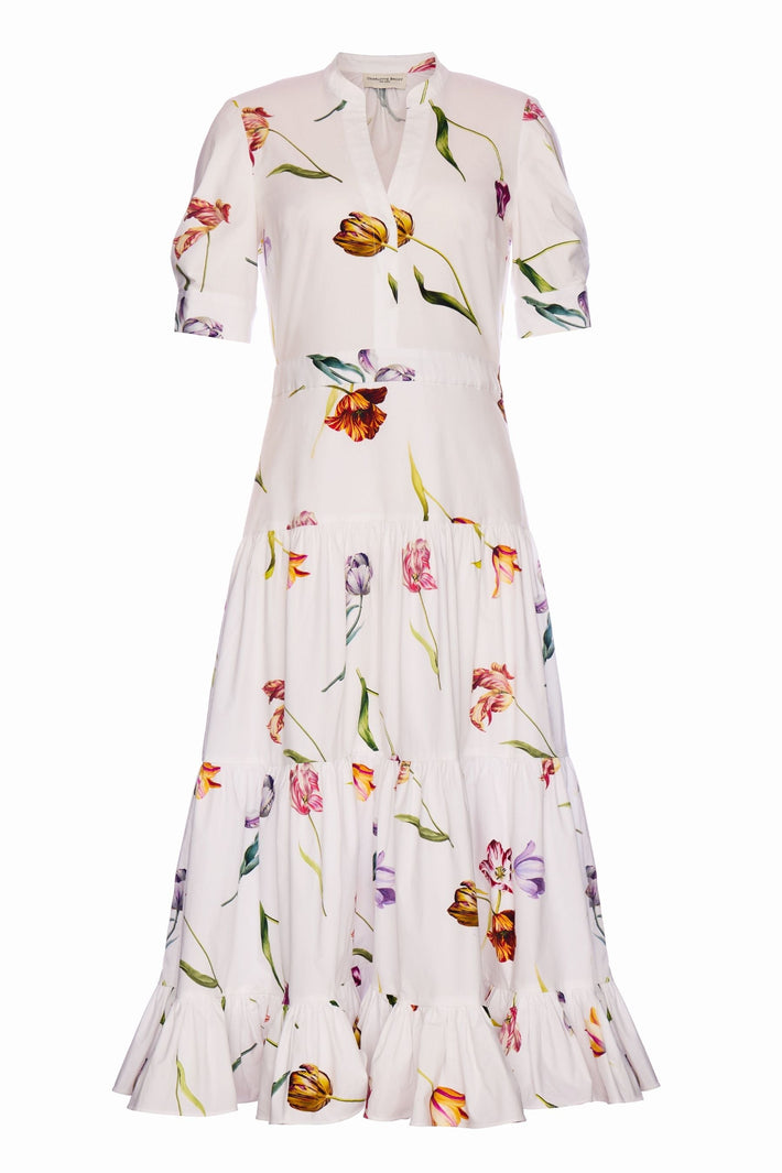 Cadiz Dress - White Tulip