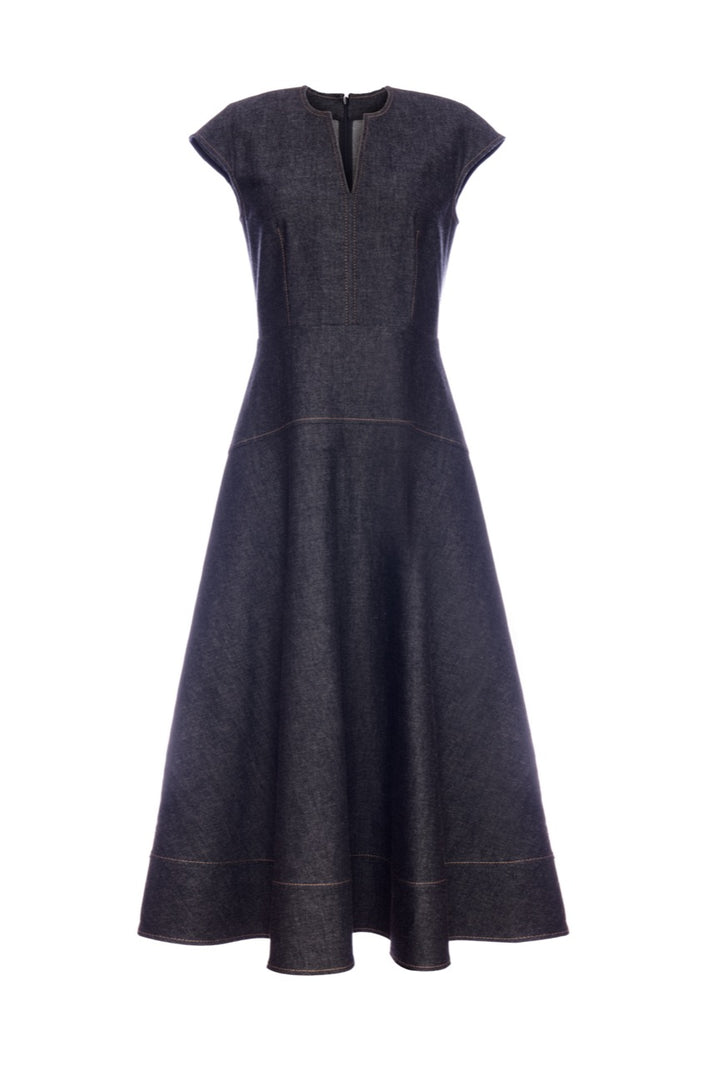 Celeste Dress - Black Denim