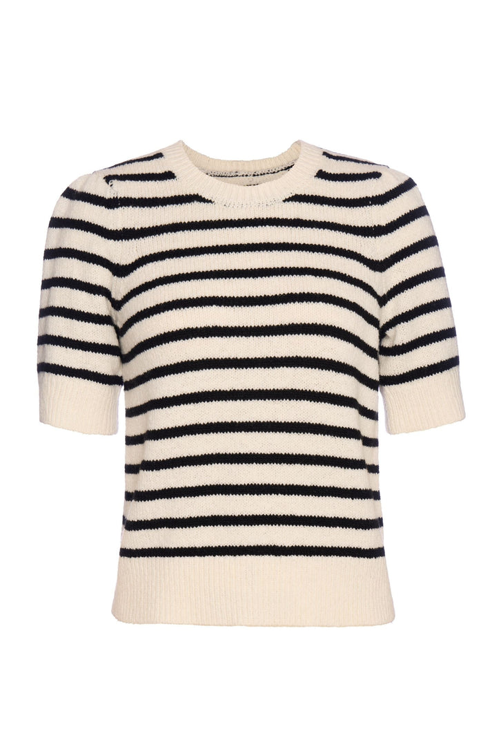 Ember Sweater - White & Black Stripe