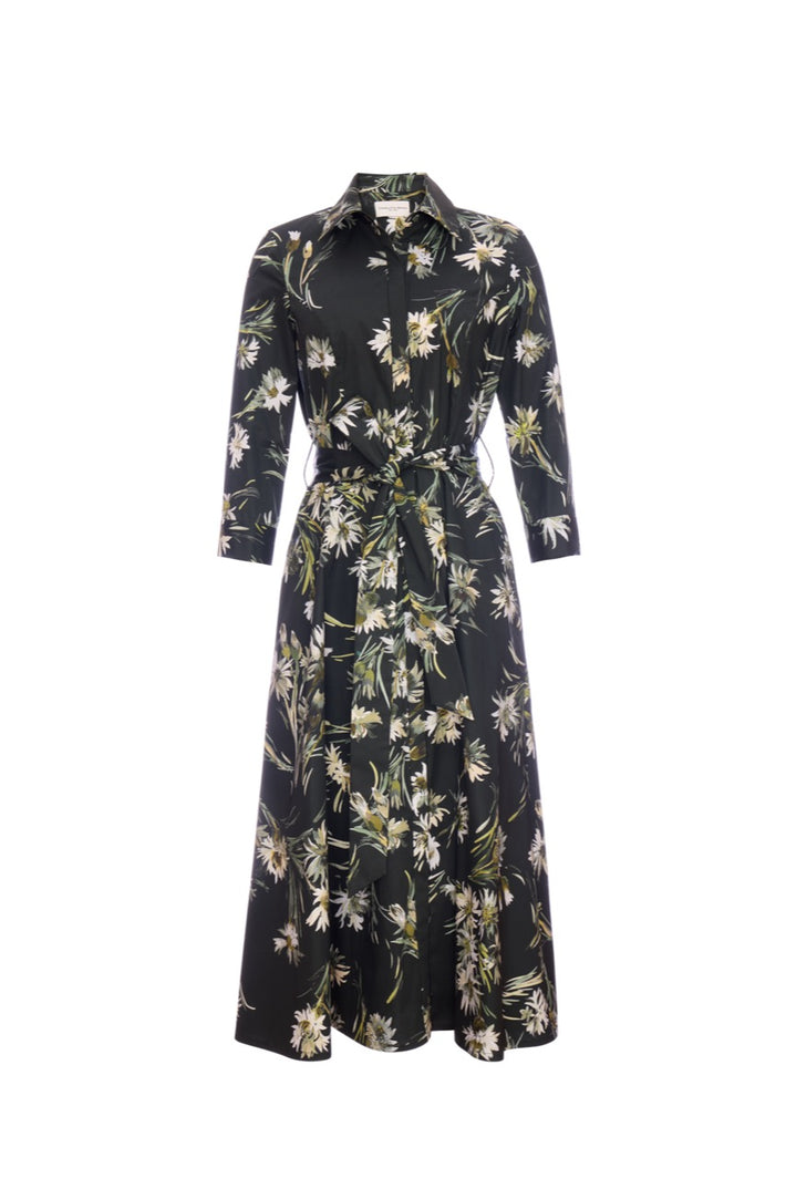 Hepburn Dress - Olive Chamomile