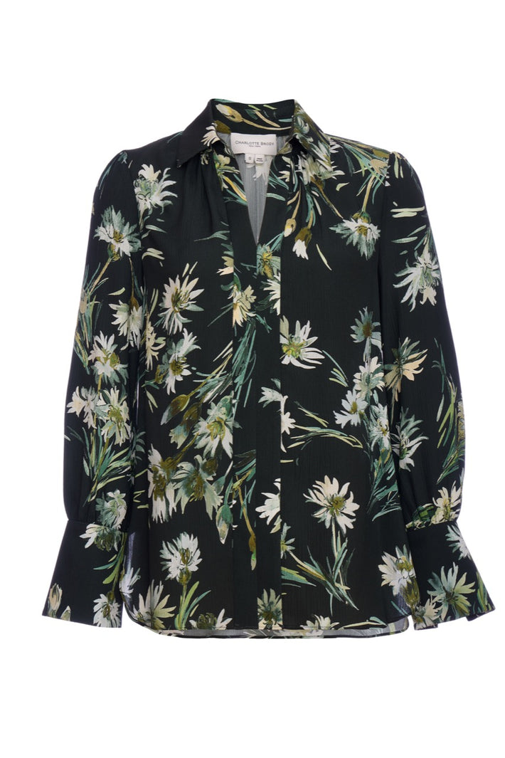 Laurel Blouse - Olive Chamomile