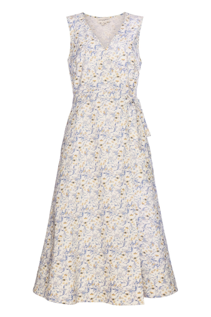 Leon Dress - Indigo Anemone Stretch Cotton